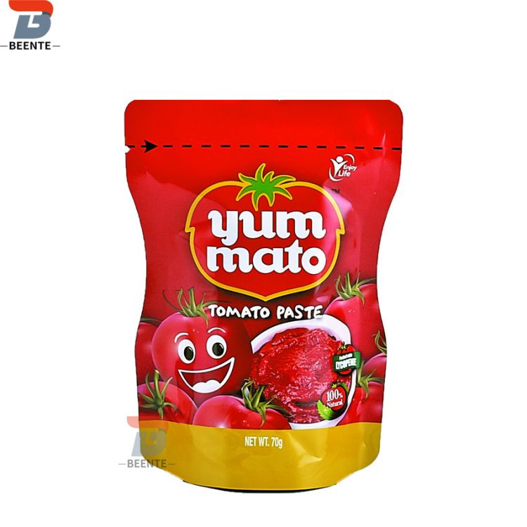 ခရမ်းချဉ်သီး Ketchup အတွက် Heat Seal Stand Up Bags