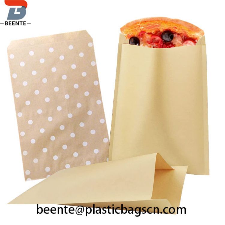 Snack Kraft Paper Packaging Bag တွင် Logo Print ပါရှိပါသည်။